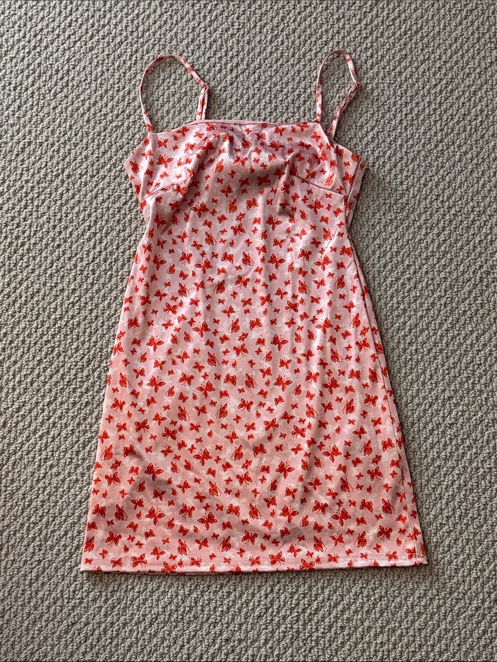 Urban Outfitters Size Small Women's Pink Butterfly Print Slip Dress